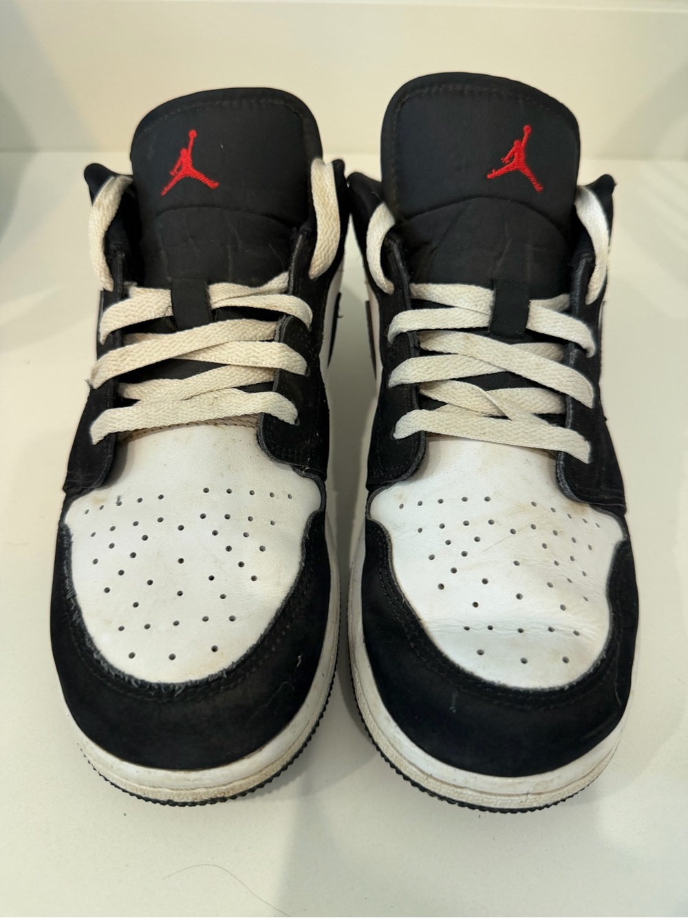 Jordan Kids Black, White & Red High-Top Sneakers